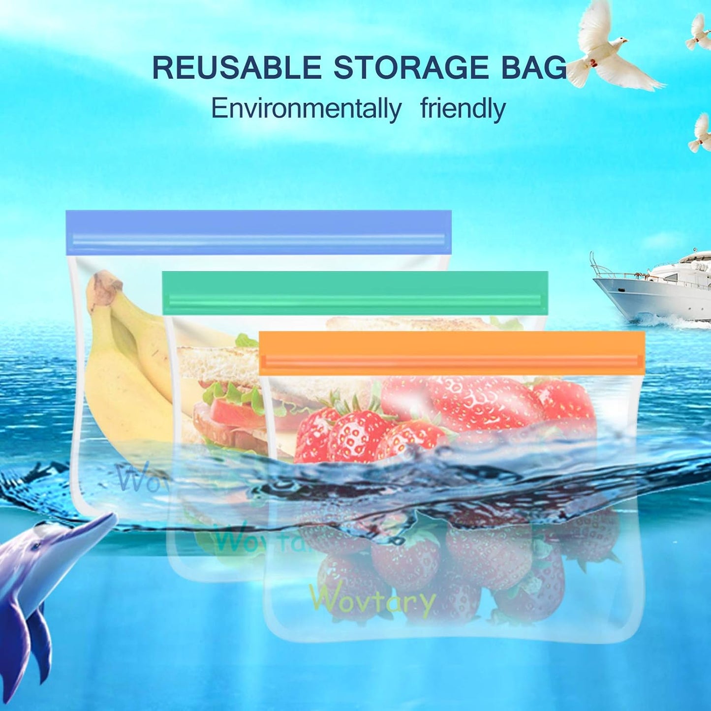 9 Pack Reusable Sandwich Bags,Dishwasher Safe Reusable Storage Bags,Reusable Snack Bags Leakproof Silicone - Free Plastic BPA Free Bags for Food Travel (9 Pack- 5 Sandwich Bags 4 Gallon Bags)