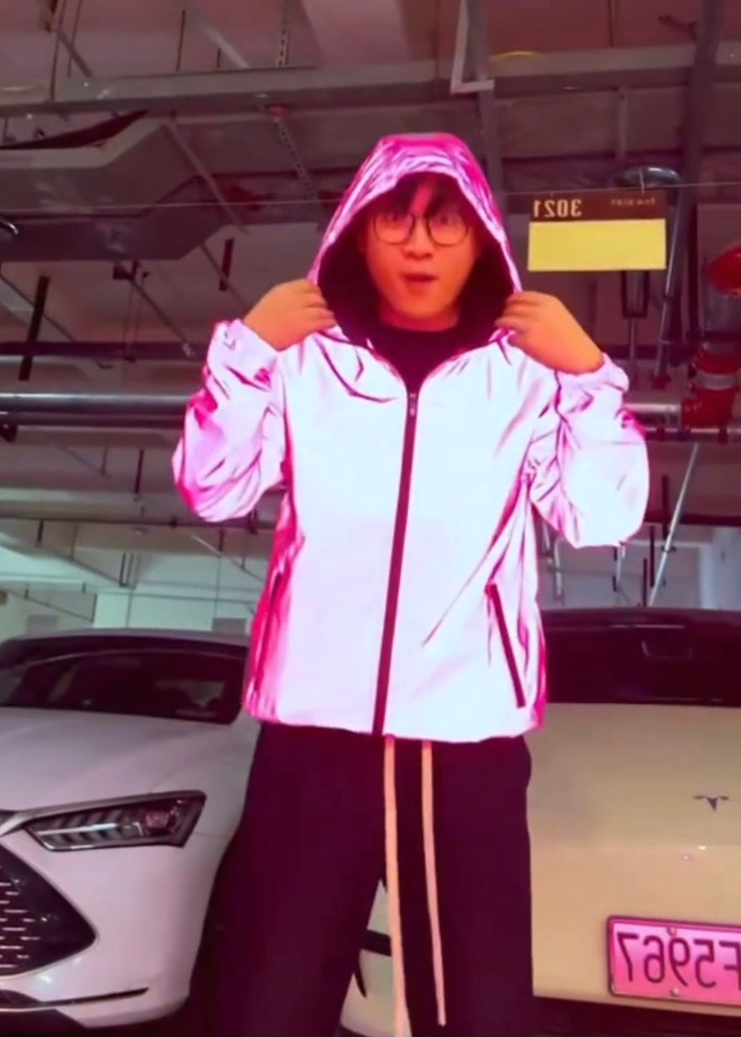 Night Reflective Jackets waterproof Cyberpunk